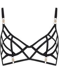 Bluebella - Shirin Semi-open Wired Bra Black - Lyst
