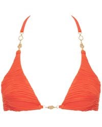 Bluebella - Orta Triangle Bikini Top Hot Coral - Lyst