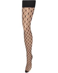 Bluebella - Star Fishnet Leg/Plain Top Hold Ups - Lyst
