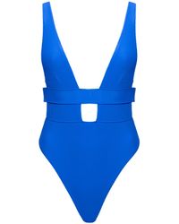Bluebella - Lucerne Plunge Swimsuit Ocean Blue - Lyst