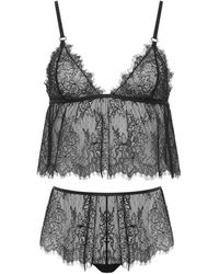 Bluebella - Peony Cami And Short Set Black - Lyst