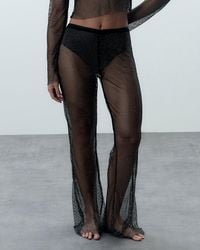 Bluebella - Noor Sheer Mesh Trousers - Lyst