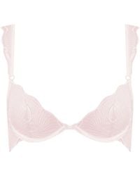 Bluebella - Marabel Embroidered Sheer Bra Pearl - Lyst