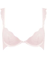 Bluebella - Marabel Embroidered Sheer Bra Pearl - Lyst