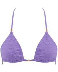 Bluebella - Shala Triangle Bikini Top Lilac - Lyst