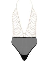 Bluebella - Body Souple En Cristal Transparent/Noir - Lyst