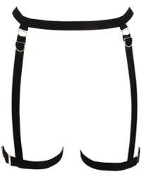 Bluebella - Thea Thigh Harness Black - Lyst