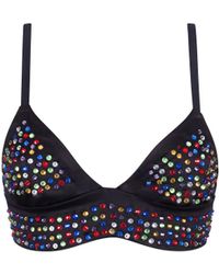 Bluebella - Bb X Ashish Multicolour Diamante Satin Soft Bralette - Lyst