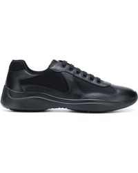 prada grey suede trainers