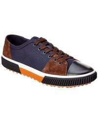 prada grey suede trainers
