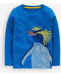 Boden - Top À Manches Longues Et Super Surpiqûres-Pingouin Bleu Directoire - Lyst