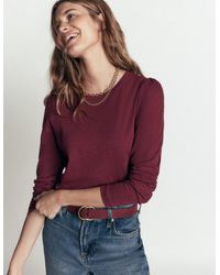 Boden - Cotton Crew Long Sleeve Top - Lyst