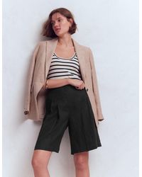 Boden - Highbury Pleated Linen Shorts - Lyst