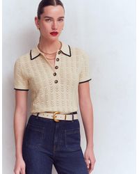 Boden - Pointelle Henley T-Shirt - Lyst