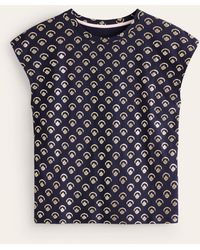 Boden - Louisa Printed Slub T-shirt - Lyst