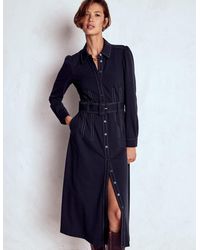 Boden - Robe-Chemise Anita À Manches Longues-Bleu Marine - Lyst