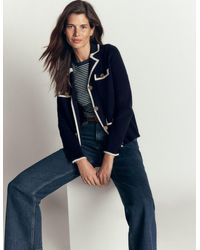 Boden - Phoebe Collared Knitted Jacket - Lyst