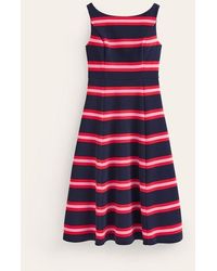 Boden - Scarlet Ottoman Ponte Dress Navy, Red And Pink Stripe - Lyst