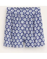 Boden - Crinkle Shorts Surf The Web & Ivory, Shells - Lyst