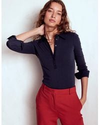 Boden - Collared Placket Jersey Shirt - Lyst