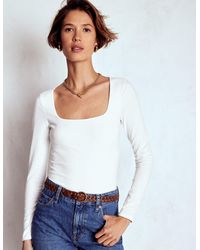 Boden - Double Layer Square Neck Top - Lyst