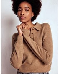 Boden - Kaschmirpullover Mit Kragen - Lyst
