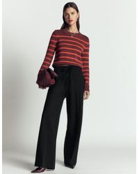 Boden - Greenwich Tie Ponte Trousers - Lyst