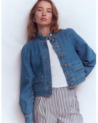 Boden - Topstitch Denim Jacket - Lyst