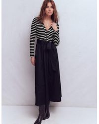 Boden - Long Sleeve Mix Media Dress - Lyst