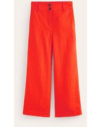 Boden - Westbourne Cropped Linen Pants - Lyst