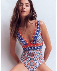 Boden - Porto V-Neck Swimsuit - Lyst