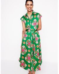 Boden - Rachel Midi-Hemdblusenkleid Aus Baumwolle-Bunt, Sommerfrüchte - Lyst