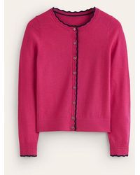 Boden - Merino Scallop Cardigan - Lyst