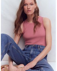 Boden - Ribbed Cotton Vest Top - Lyst