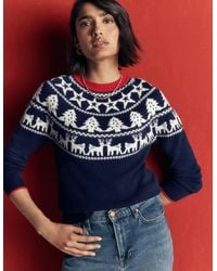 Boden - Edie Fair Isle Sweater - Lyst