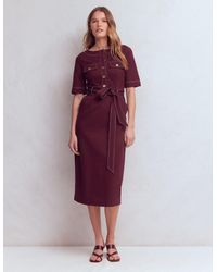 Boden - Bria Ponte Midi Dress - Lyst