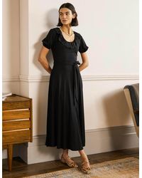 Boden Cotton Woven Mix Trim Detail 