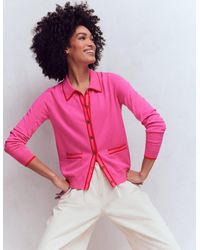 Boden - Liz Knitted Collared Cardigan - Lyst