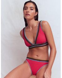 Boden - Porto V-Neck Bikini Top - Lyst