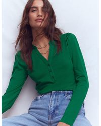 Boden - Supersoft Open Neck Henley - Lyst