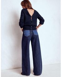 Boden - Leticia Lace Trim Jumper - Lyst