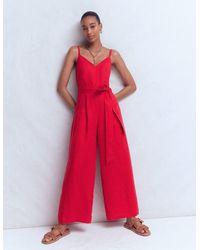 Boden - Strappy Linen Jumpsuit - Lyst