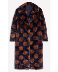 Boden - Spot Faux-Fur Midi Coat - Lyst