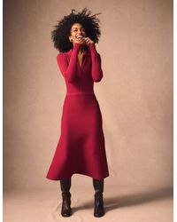 Boden - Fiona Zip Front Knitted Dress - Lyst