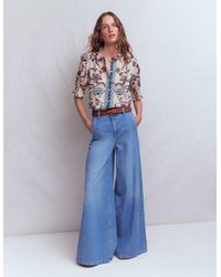 Boden - Heather Smocked Sleeve Top - Lyst