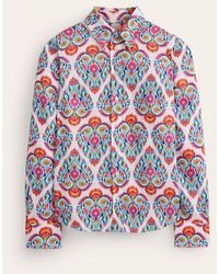 Boden - Sienna Linen Shirt Multi, Flora Stamp - Lyst