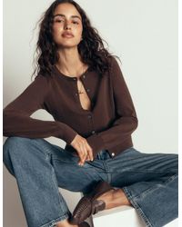 Boden - Camilla Cotton Crew Cardigan - Lyst