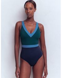 Boden - Campania Cross-Back Swimsuit - Lyst