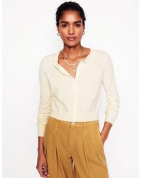 Boden - Eva Cashmere Cropped Cardigan - Lyst