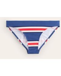 Boden - Classic Bikini Bottoms Blue Jay, Poppy Red Stripe - Lyst